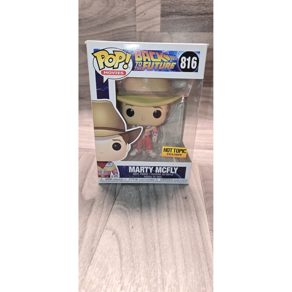 Marty McFly Cowboy Funko Pop! #816 Back To The Future Hot Topic Exclusive